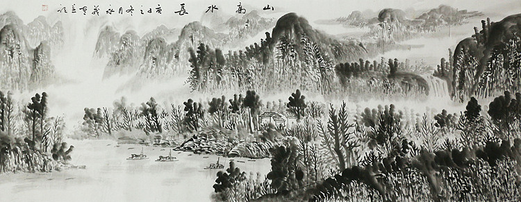 小六尺山水&mdash;&mdash;画家永茂