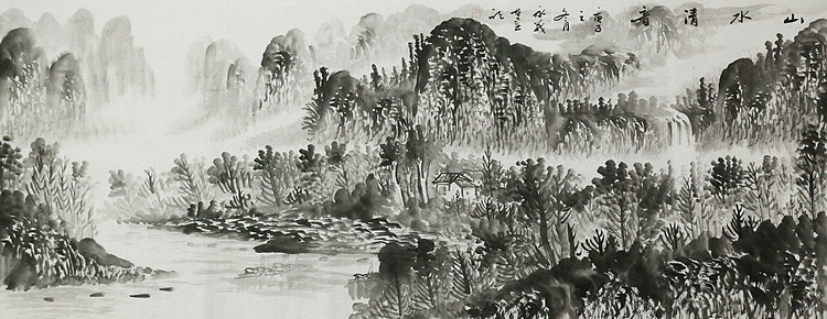 小六尺山水&mdash;&mdash;画家永茂