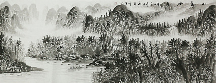 小六尺山水&mdash;&mdash;画家永茂