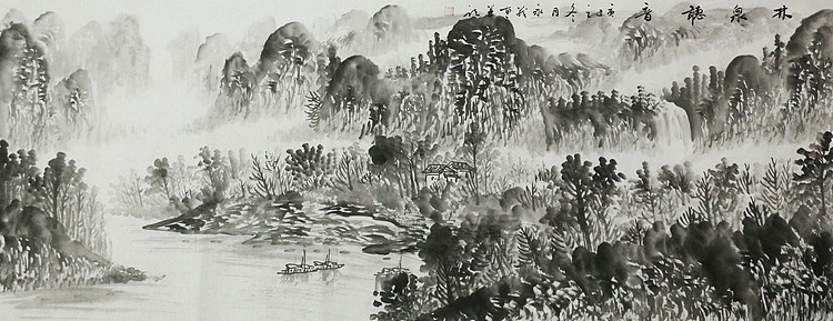 小六尺山水&mdash;&mdash;画家永茂