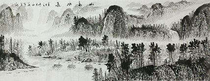 小六尺山水&mdash;&mdash;画家永茂