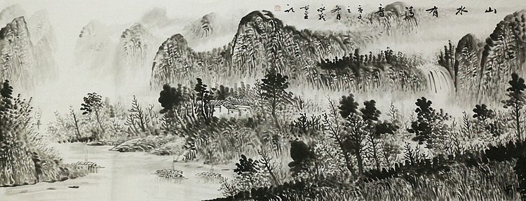 小六尺山水&mdash;&mdash;画家永茂