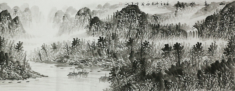 小六尺山水&mdash;&mdash;画家永茂