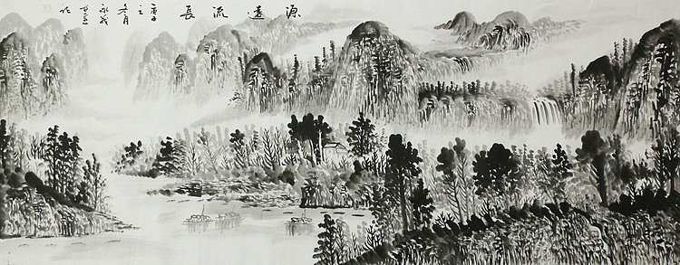 小六尺山水&mdash;&mdash;画家永茂