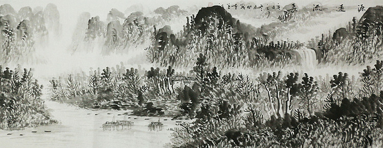 小六尺山水&mdash;&mdash;画家永茂