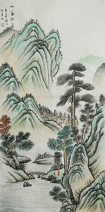 四尺山水作品&mdash;&mdash;画家李仙山