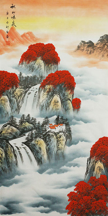 四尺山水作品——画家邵强