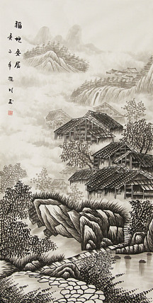 四尺山水作品&mdash;&mdash;莫桂明