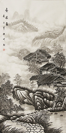 四尺山水作品&mdash;&mdash;莫桂明