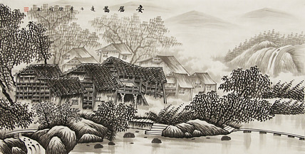 四尺山水作品&mdash;&mdash;莫桂明