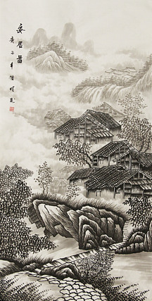 四尺山水作品&mdash;&mdash;莫桂明