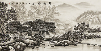 四尺山水作品&mdash;&mdash;莫桂明