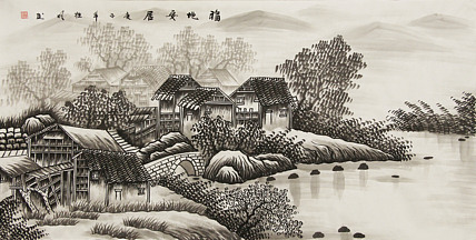 四尺山水作品&mdash;&mdash;莫桂明