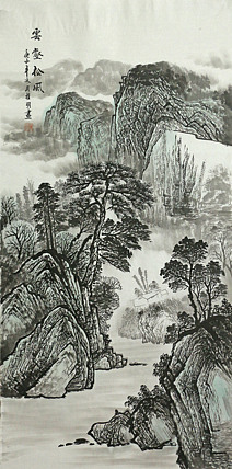 四尺山水作品——画家莫桂明
