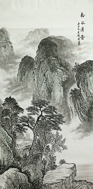 四尺山水作品——画家莫桂明