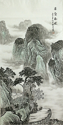 四尺山水作品——画家莫桂明