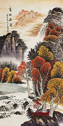 四尺山水——画家松青