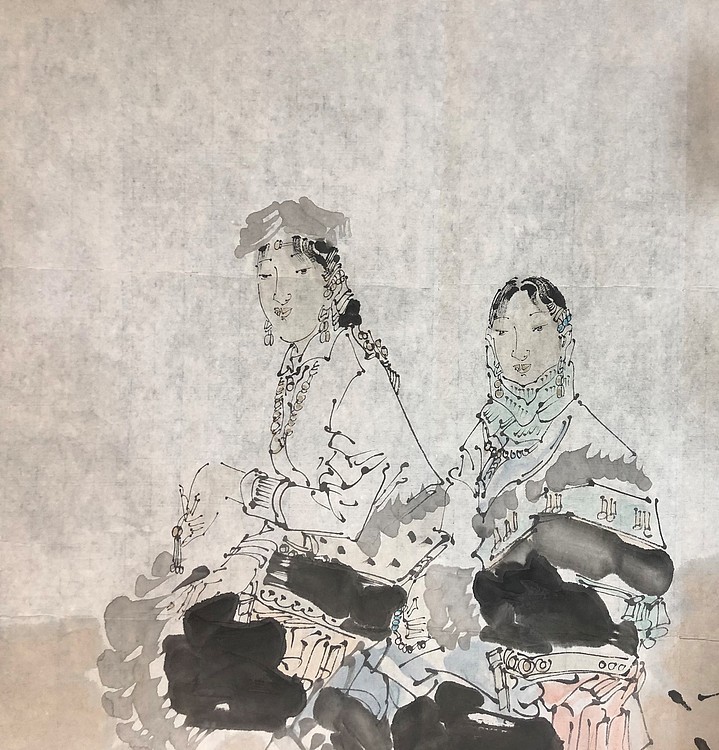 名家精品——吕书峰《藏女》