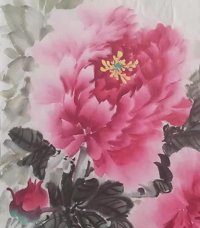 国家一级美术师 孟丽 富贵吉祥