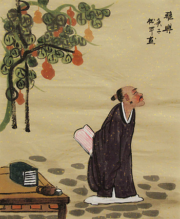 三裁人物作品——画家张松平