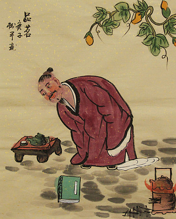 三裁人物作品——画家张松平