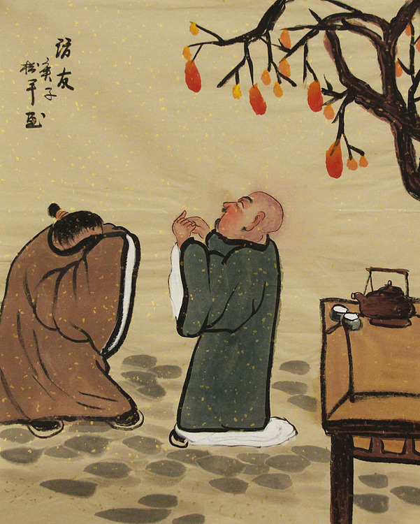 三裁人物作品——画家张松平