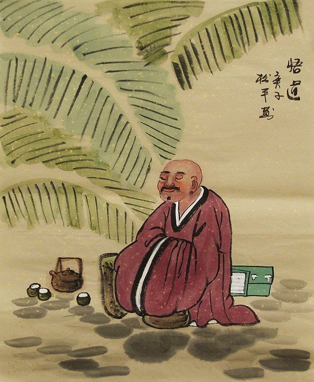 三裁人物作品——画家张松平