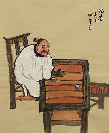 三裁人物作品——画家张松平