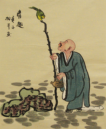 三裁人物作品——画家张松平