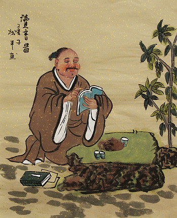 三裁人物作品——画家张松平