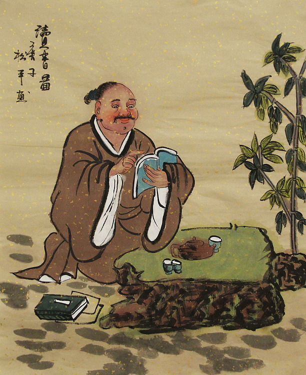 三裁人物作品——画家张松平