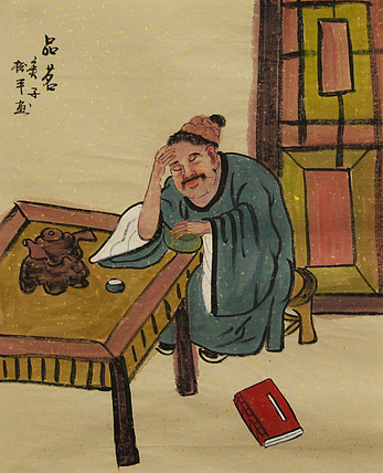 三裁人物作品——画家张松平