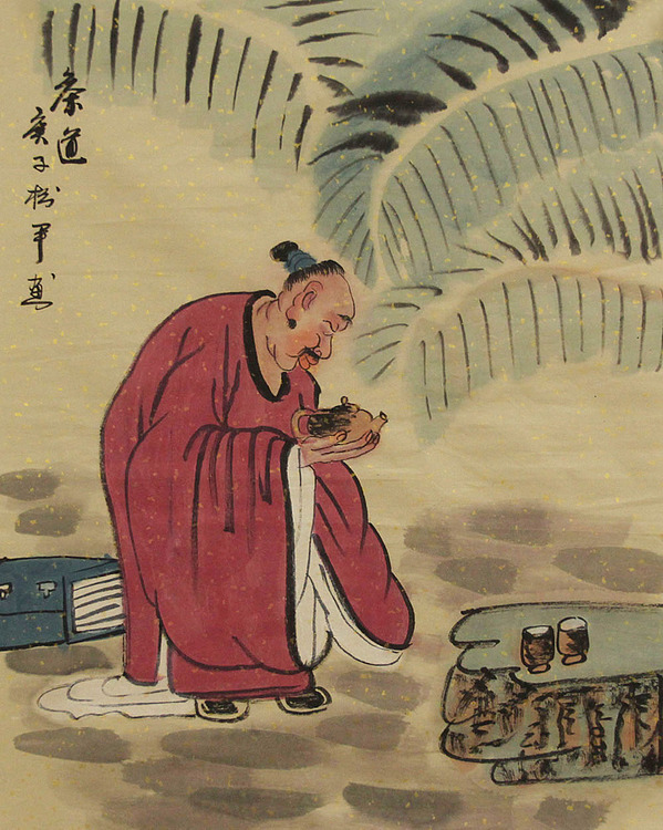 三裁人物作品——画家张松平