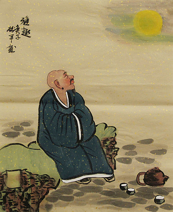 三裁人物作品——画家张松平
