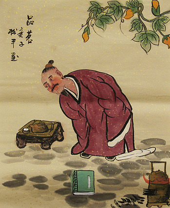 三裁人物作品——画家张松平