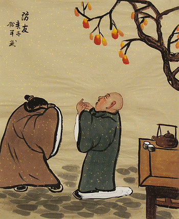 三裁人物作品——画家张松平