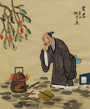 三裁人物作品——画家张松平