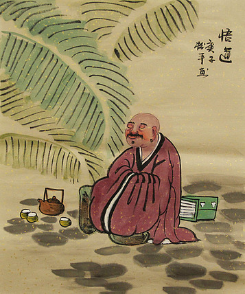 三裁人物作品——画家张松平