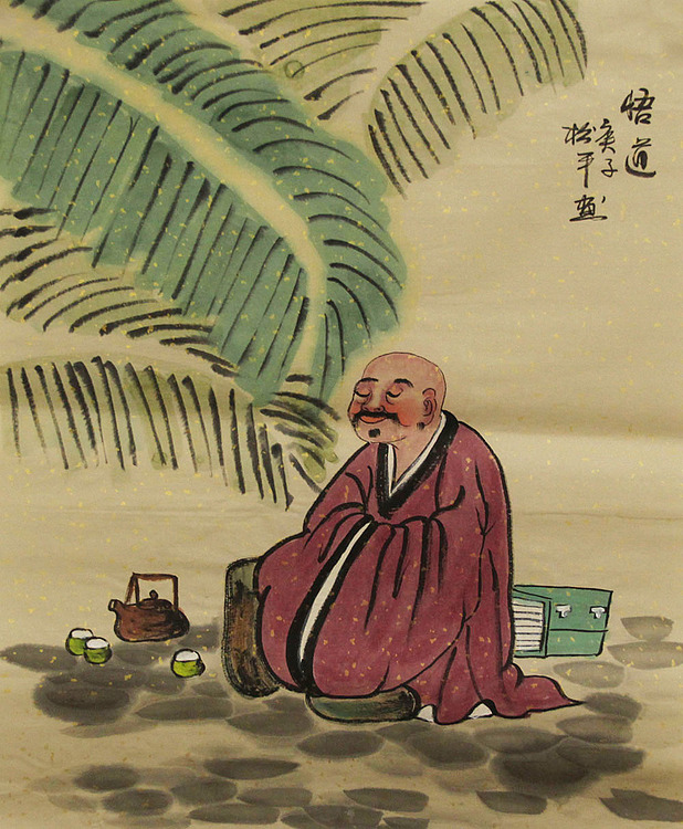 三裁人物作品——画家张松平