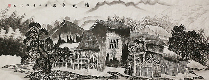 小六尺山水&mdash;&mdash;画家莫桂明