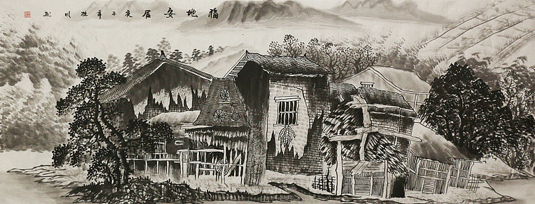 小六尺山水&mdash;&mdash;画家莫桂明