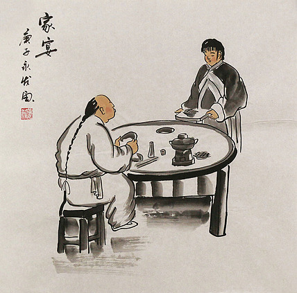 斗方人物——画家黄永发