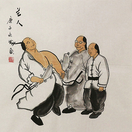 斗方人物——画家黄永发