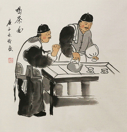 斗方人物——画家黄永发