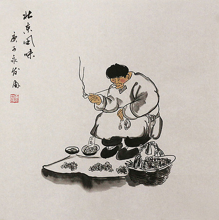 斗方人物&mdash;&mdash;画家黄永发