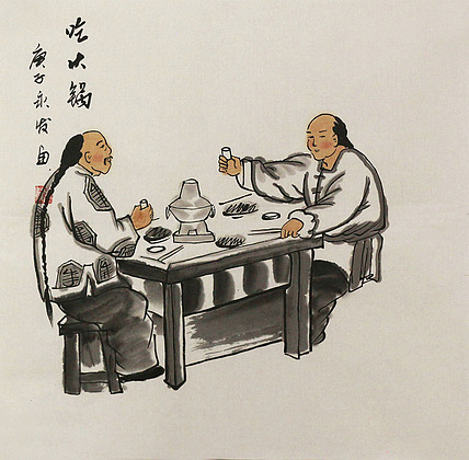 斗方人物&mdash;&mdash;画家黄永发