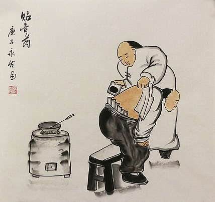 斗方人物&mdash;&mdash;画家黄永发