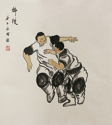 斗方人物&mdash;&mdash;画家黄永发