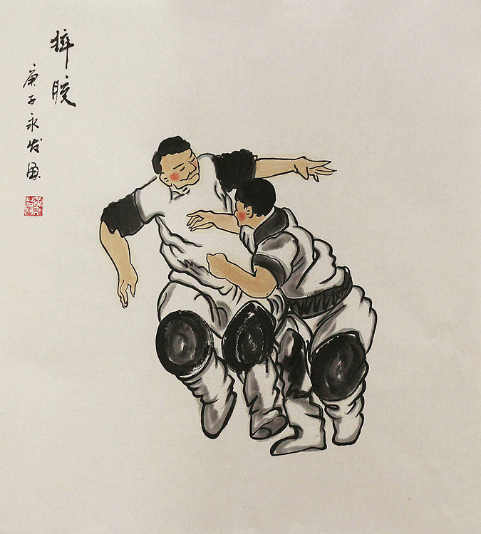 斗方人物&mdash;&mdash;画家黄永发