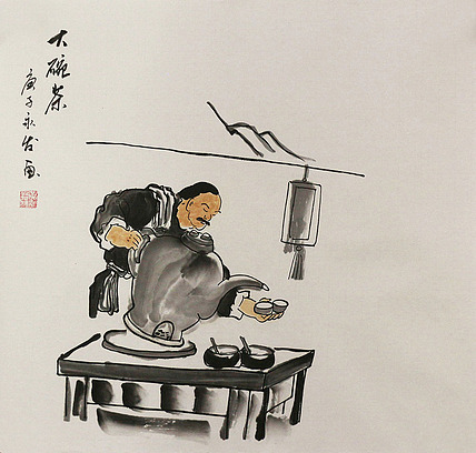 斗方人物&mdash;&mdash;画家黄永发